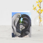 "Monument" Notecard Karte (Gelbe Blume)