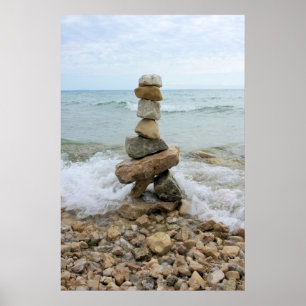 Monument Rock Pillar - Insel Mackinac, Michigan Poster