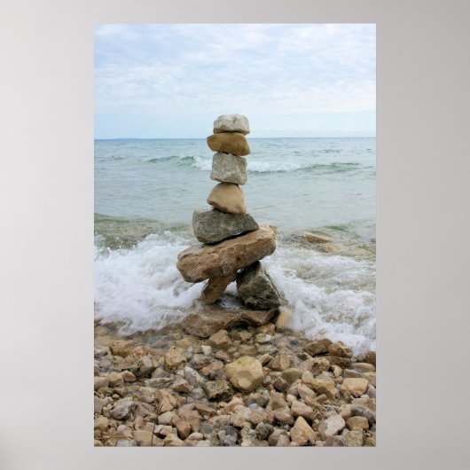 Monument Rock Pillar - Insel Mackinac, Michigan Poster (Vorne)