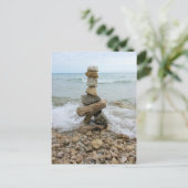 Monument Rock Pillar - Insel Mackinac, Michigan Postkarte (Stehend Vorderseite)