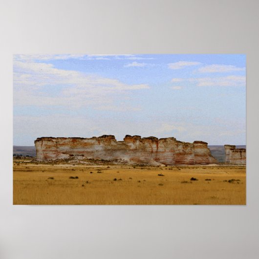 Monument Rocks in Western Kansas Poster (Vorne)