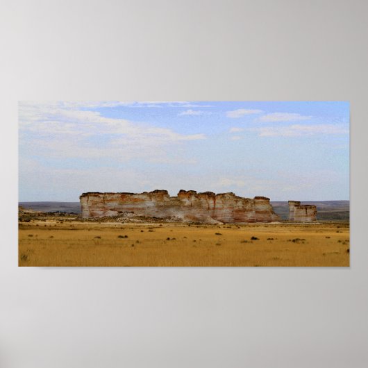 Monument Rocks in Western Kansas Poster (Vorne)