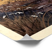 Monument Rocks Kansas Vintage Reise Poster (Ecke)