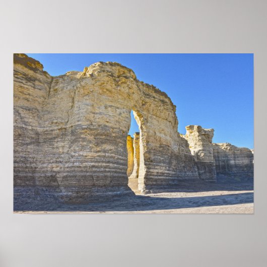 Monument Rocks Key Hole Arch, Kansas Poster (Vorne)