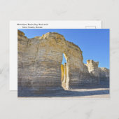 Monument Rocks Key Hole Arch, Kansas Postkarte (Vorne/Hinten)