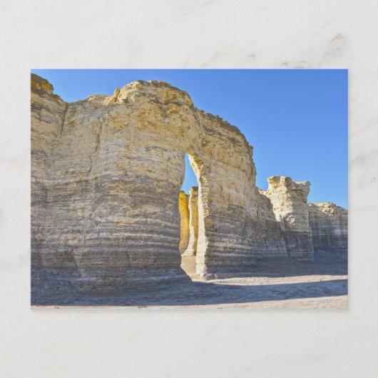 Monument Rocks Key Hole Arch, Kansas Postkarte (Vorderseite)