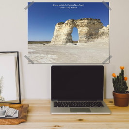 Monument Rocks National Sehenswürdigkeit Poster