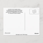 Monument Rocks National Sehenswürdigkeit Postkarte (Rückseite)