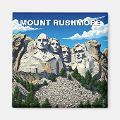 Monument Rushmore National Monument Travel Magnet (Vorne)