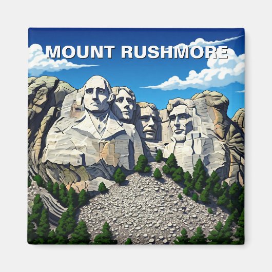 Monument Rushmore National Monument Travel Magnet (Vorne)