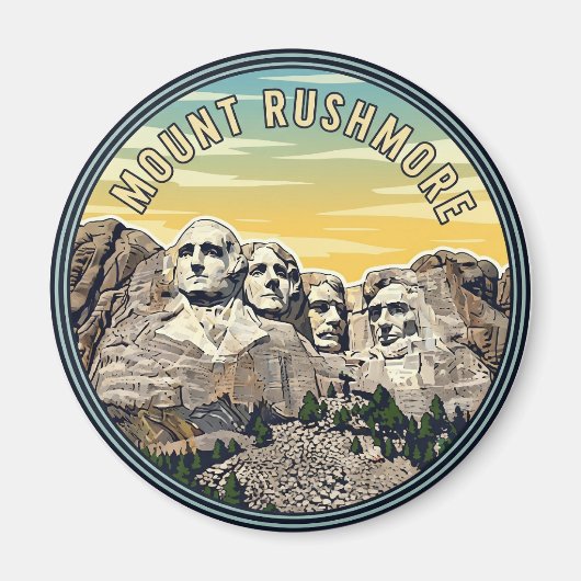 Monument Rushmore National Monument Travel Magnet (Vorne)