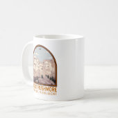 Monument Rushmore Nationalparkprojekt des Süd-Dako Kaffeetasse (Vorderseite Links)