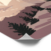 Monument Rushmore Nationalparkprojekt des Süd-Dako Poster (Ecke)