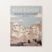 Monument Rushmore Nationalparkprojekt des Süd-Dako Puzzle (Vertikal)