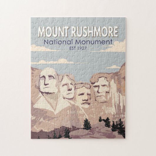 Monument Rushmore Nationalparkprojekt des Süd-Dako Puzzle (Vertikal)
