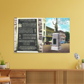 Monument Square und Erwin Historisches Museum Leinwanddruck (Insitu (Wohnzimmer))