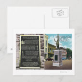 Monument Square und Erwin Historisches Museum Postkarte (Vorne/Hinten)