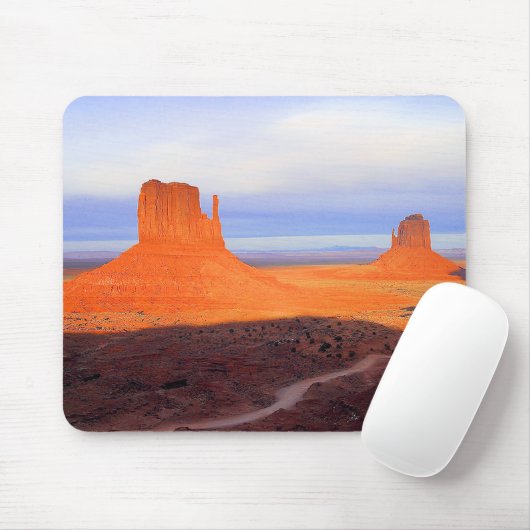 Monument-Tal am Sonnenuntergang Mousepad (Mit Mouse)