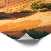 Monument Tal Arizona Poster (Ecke)