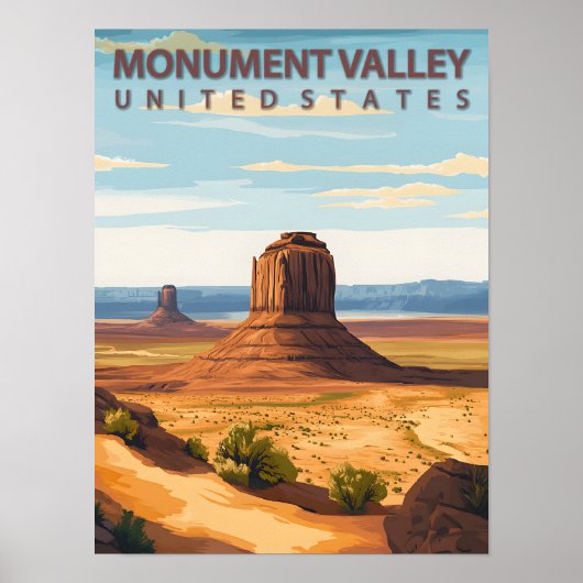 Monument Tal Arizona Poster (Vorne)