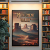 Monument Tal Arizona Poster