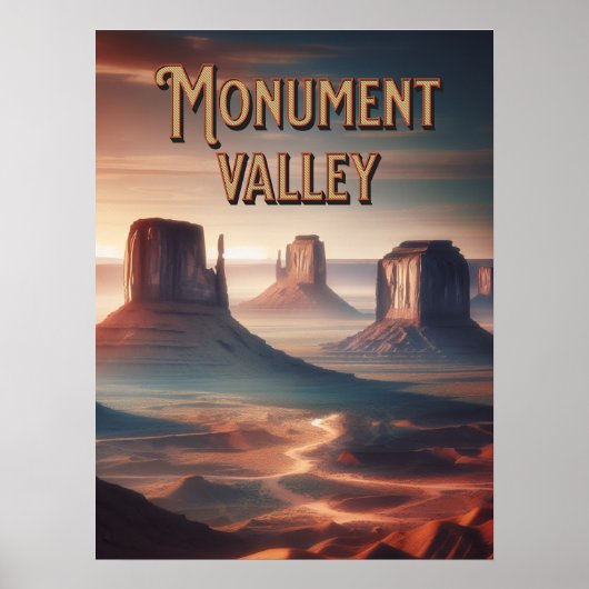 Monument Tal Arizona Poster (Vorne)