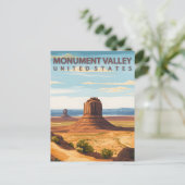 Monument Tal Arizona Postkarte (Stehend Vorderseite)