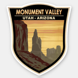 Monument Tal Arizona Utah Vintag Aufkleber
