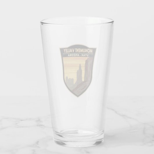 Monument Tal Arizona Utah Vintag Glas (Rückseite)