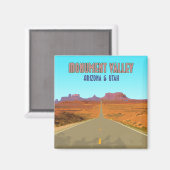 Monument Tal Arizona Utah Vintag Magnet (Vorderseite/Rückseite)