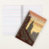 Monument Tal Arizona Utah Vintag Notizblock (Innen)