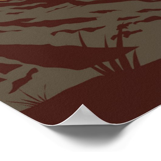 Monument Tal Arizona Utah Vintag Poster (Ecke)