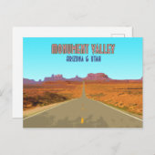 Monument Tal Arizona Utah Vintag Postkarte (Vorne/Hinten)