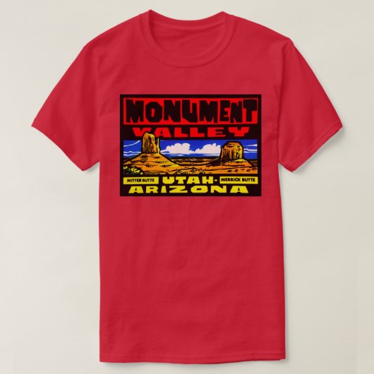 Monument Tal Utah Arizona T-Shirt (Design vorne)