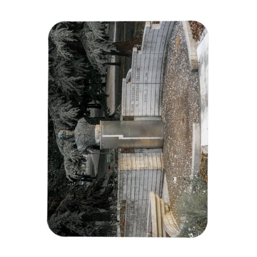 Monument to Tazio Nuvolari Foto Magnet (Vertikal)