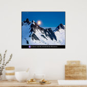 Monument über den Bergen Poster (Küche)