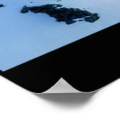 Monument über den Bergen Poster (Ecke)