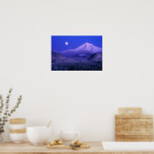 Monument über Hood winter, Oregon Poster (Küche)