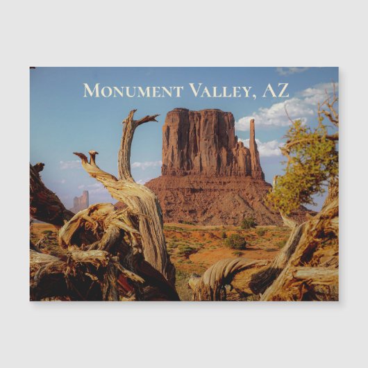 Monument Valley Arizona Mitten Magnet Card (Vorderseite)