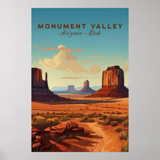 Monument Valley, Arizona Utah Poster (Vorne)