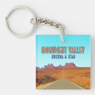 Monument Valley Arizona Utah Vintage auf Deutsch Schlüsselanhänger