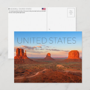 Monument Valley, Arizona, Vereinigte Staaten Reise Postkarte