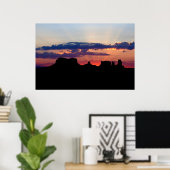 Monument Valley at Sunrise Poster (Heimbüro)