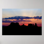 Monument Valley at Sunrise Poster (Vorne)