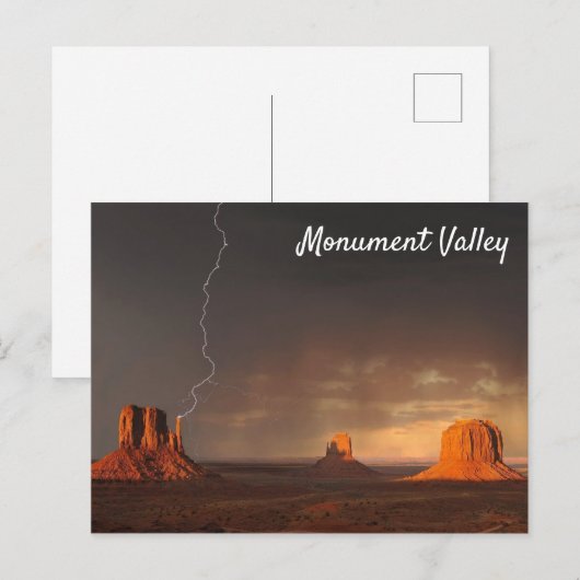 Monument Valley Blitze Strike Postkarte (Vorne/Hinten)