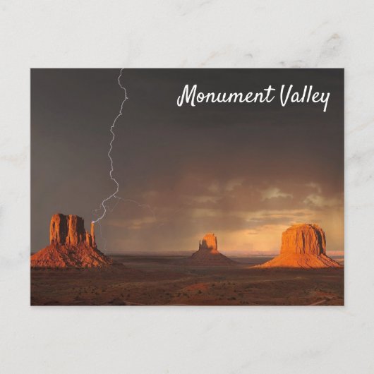 Monument Valley Blitze Strike Postkarte (Vorderseite)