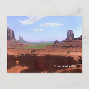Monument Valley Cowboy-Souvenir-Postkarte Postkarte