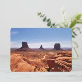 Monument Valley Flat Holiday Card Feiertagskarte (Stehend Vorderseite)