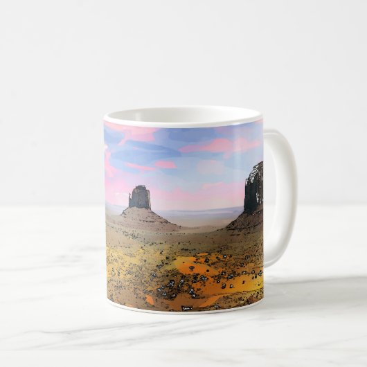 Monument Valley Kaffeetasse (VorderseiteRechts)