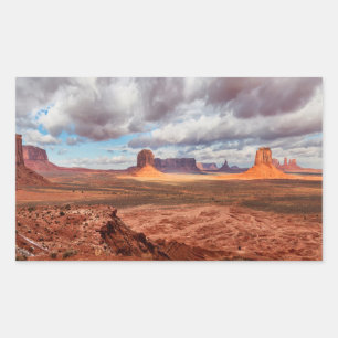 Monument-Valley-Landschaft, AZ Rechteckiger Aufkleber
